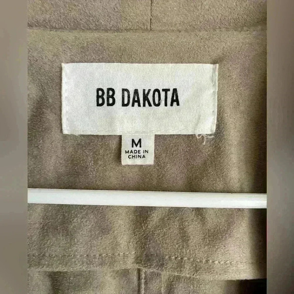 BB Dakota Nicholson Faux Suede Jacket Size Med - Picture 5 of 7